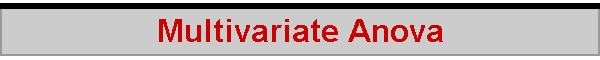 Multivariate Anova